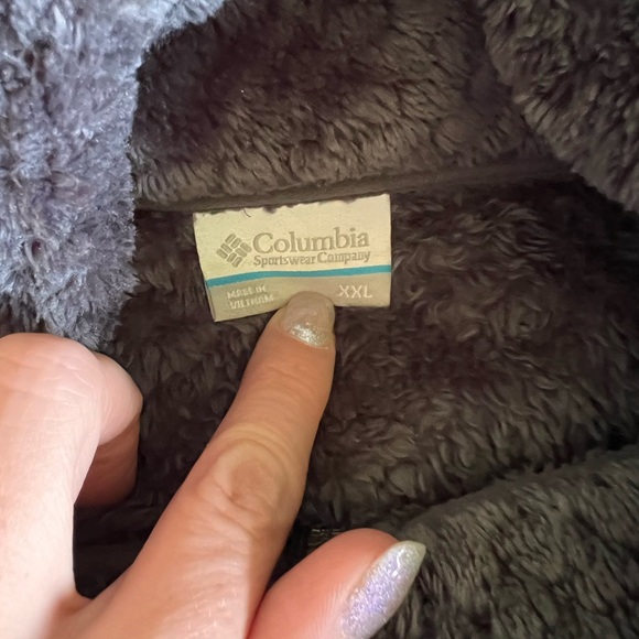 NWOT Columbia Woman’s Textured Grey Fleece Jacket - Picture 4 of 6